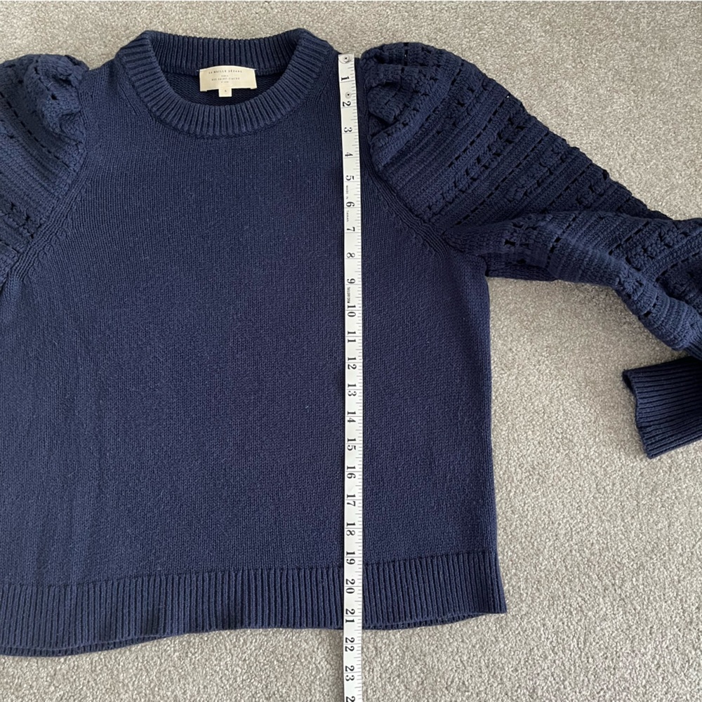 Sezane Orion Navy Wool-Knit Jumper - Picture 12 of 12